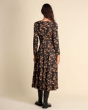 Abito lungo jacquard