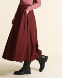 Gonna lunga in taffetà