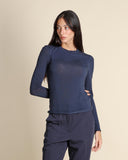 Maglia in jersey di modal e cashmere
