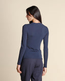 Maglia in jersey di modal e cashmere