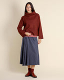 Maglia in misto lana effetto lana cotta