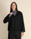 Maglia in jersey effetto lana cotta