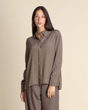 Camicia in crepe di misto seta