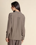 Camicia in crepe di misto seta