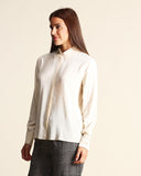 Camicia in crepe di misto seta