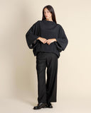 Blusa in crepe di misto seta