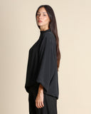 Blusa in crepe di misto seta