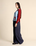 Blusa in bimateriale