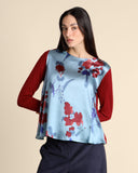 Blusa in bimateriale