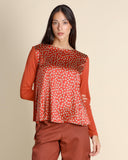 Blusa in bimateriale