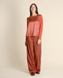 Blusa in bimateriale