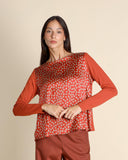 Blusa in bimateriale