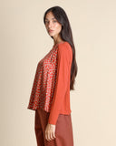 Blusa in bimateriale