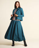 Giacca camicia in taffetà