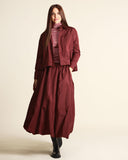 Giacca camicia in taffetà