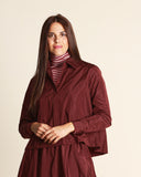 Giacca camicia in taffetà