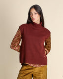 Gilet in misto lana, viscosa e cachemire