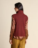 Gilet in misto lana, viscosa e cachemire