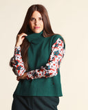 Gilet in lana, viscosa e cachemire