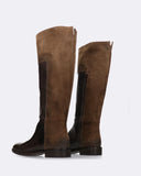 Stivali in pelle e camoscio