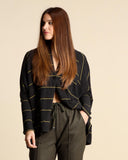 Cardigan in jersey di misto cotone