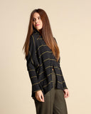 Cardigan in jersey di misto cotone