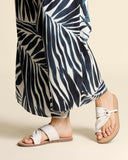 Sandali bassi in pelle