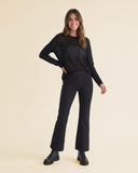 Pantaloni slim in punto Milano