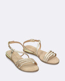 Sandali in pelle intrecciata