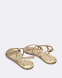 Sandali in pelle intrecciata