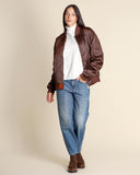 Bomber in nylon trapuntato