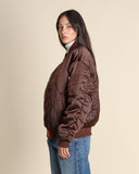 Bomber in nylon trapuntato