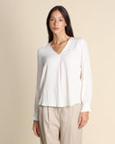 Blusa in misto seta