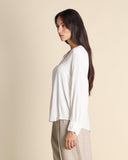 Blusa in misto seta