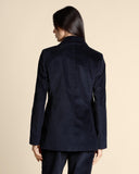 Giacca doppiopetto in velluto a coste