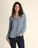 Camicia in crepe di misto seta