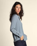 Camicia in crepe di misto seta