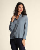 Camicia in crepe di misto seta