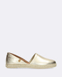 Espadrilles in pelle laminata