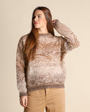 Maglia jacquard in alpaca