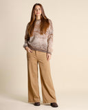 Maglia jacquard in alpaca