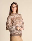 Maglia jacquard in alpaca