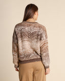 Maglia jacquard in alpaca