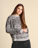 Maglia jacquard in alpaca