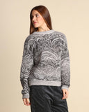 Maglia jacquard in alpaca