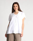 Camicia in lino e viscosa