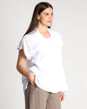 Camicia in lino e viscosa