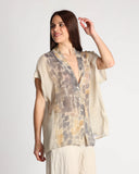 Camicia in crepe di viscosa