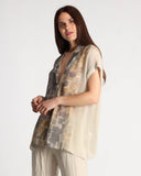 Camicia in crepe di viscosa