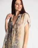 Camicia in crepe di viscosa